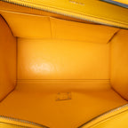 Shoulder Bag Medium Trapeze Yellow Grained Calfskin Leather