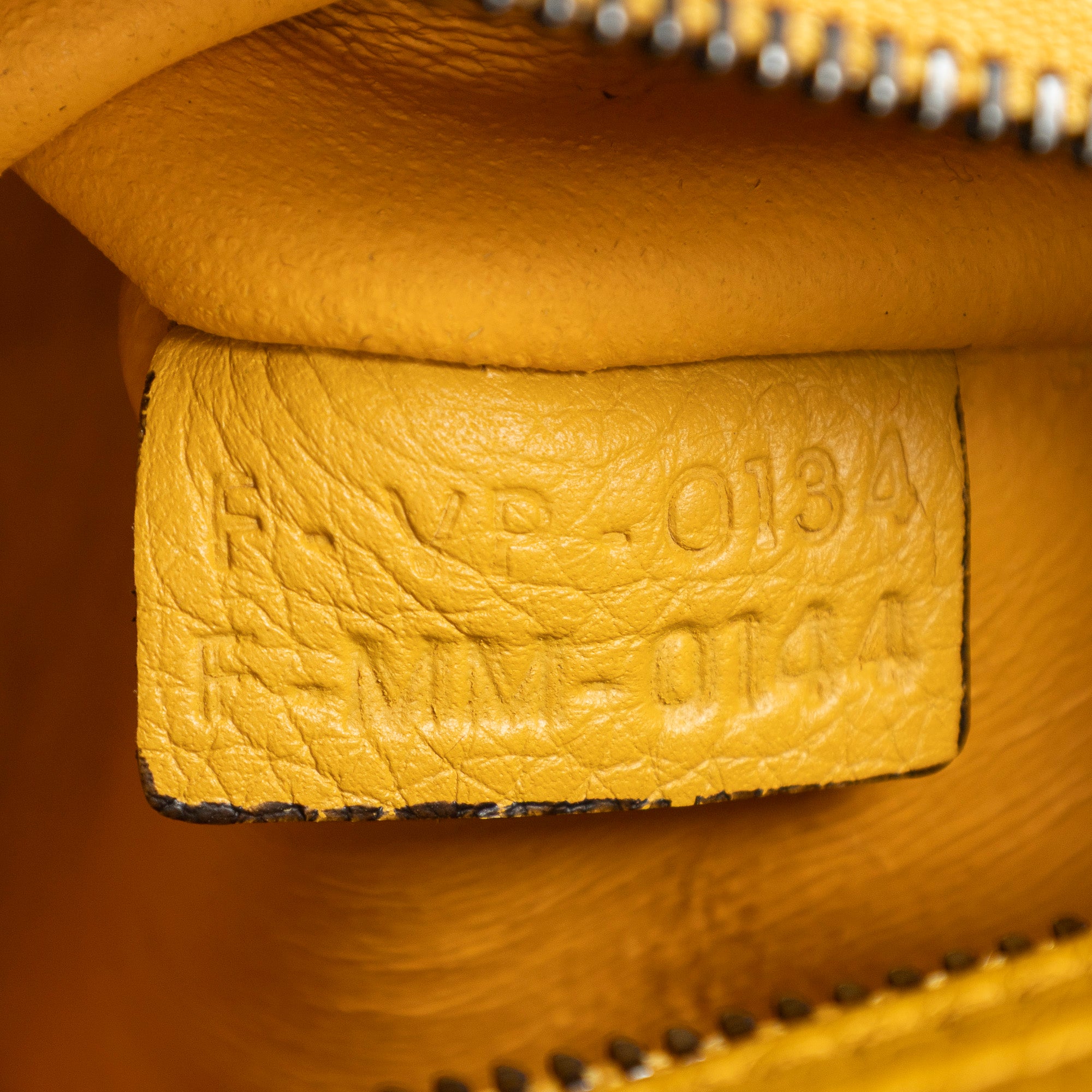 Shoulder Bag Medium Trapeze Yellow Grained Calfskin Leather
