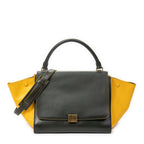 Shoulder Bag Medium Trapeze Green Calfskin Leather