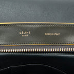 Shoulder Bag Medium Trapeze Green Calfskin Leather
