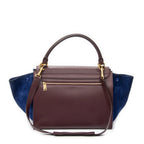 Shoulder Bag Medium Trapeze Burgundy Calfskin Leather