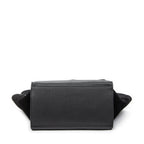 Shoulder Bag Small Trapeze Black Grained Calfskin Leather