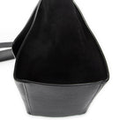 Shoulder Bag Small Trapeze Black Grained Calfskin Leather