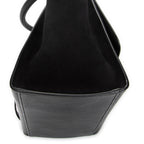 Shoulder Bag Small Trapeze Black Grained Calfskin Leather