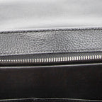 Shoulder Bag Small Trapeze Black Grained Calfskin Leather