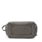 Shoulder Bag Mini Belt Bag Grey Grained Calfskin Leather