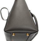 Shoulder Bag Mini Belt Bag Grey Grained Calfskin Leather