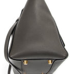 Shoulder Bag Mini Belt Bag Grey Grained Calfskin Leather