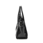 Handbag Micro Luggage Black Grained Calfskin Leather