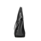 Handbag Micro Luggage Black Grained Calfskin Leather
