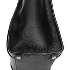 Handbag Micro Luggage Black Grained Calfskin Leather