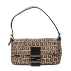 Shoulder Bag Baguette Brown Zucchino Canvas