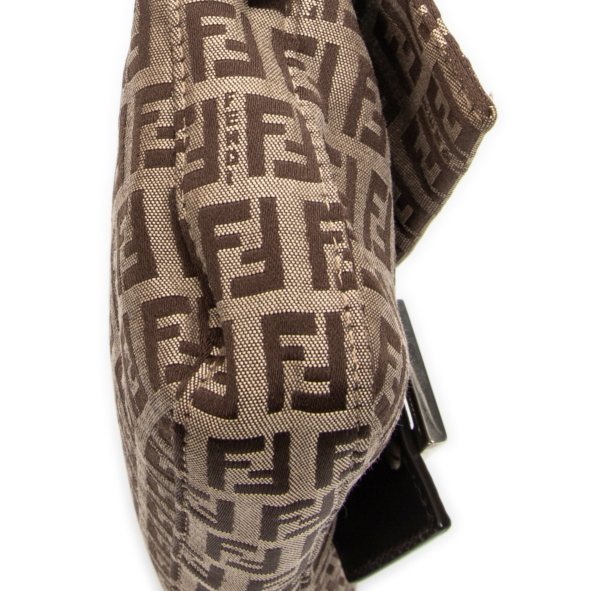 Shoulder Bag Baguette Brown Zucchino Canvas