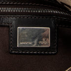 Shoulder Bag Baguette Brown Zucchino Canvas