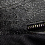 Bolso de Hombro Horsebit Chain Solapa Lona Monogram Negro