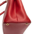 Shoulder Bag Medium Galleria Double Zip Tote Red Saffiano Leather