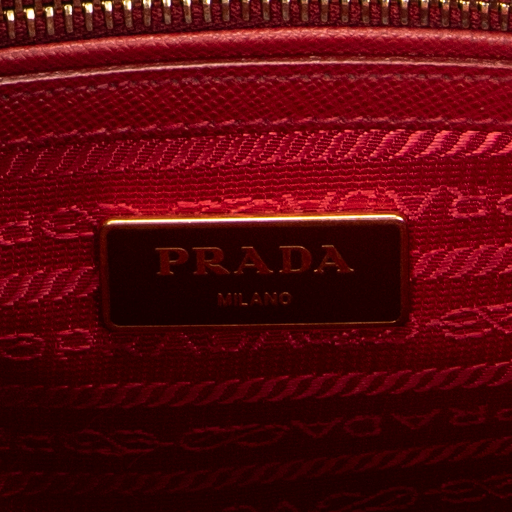 Shoulder Bag Medium Galleria Double Zip Tote Red Saffiano Leather