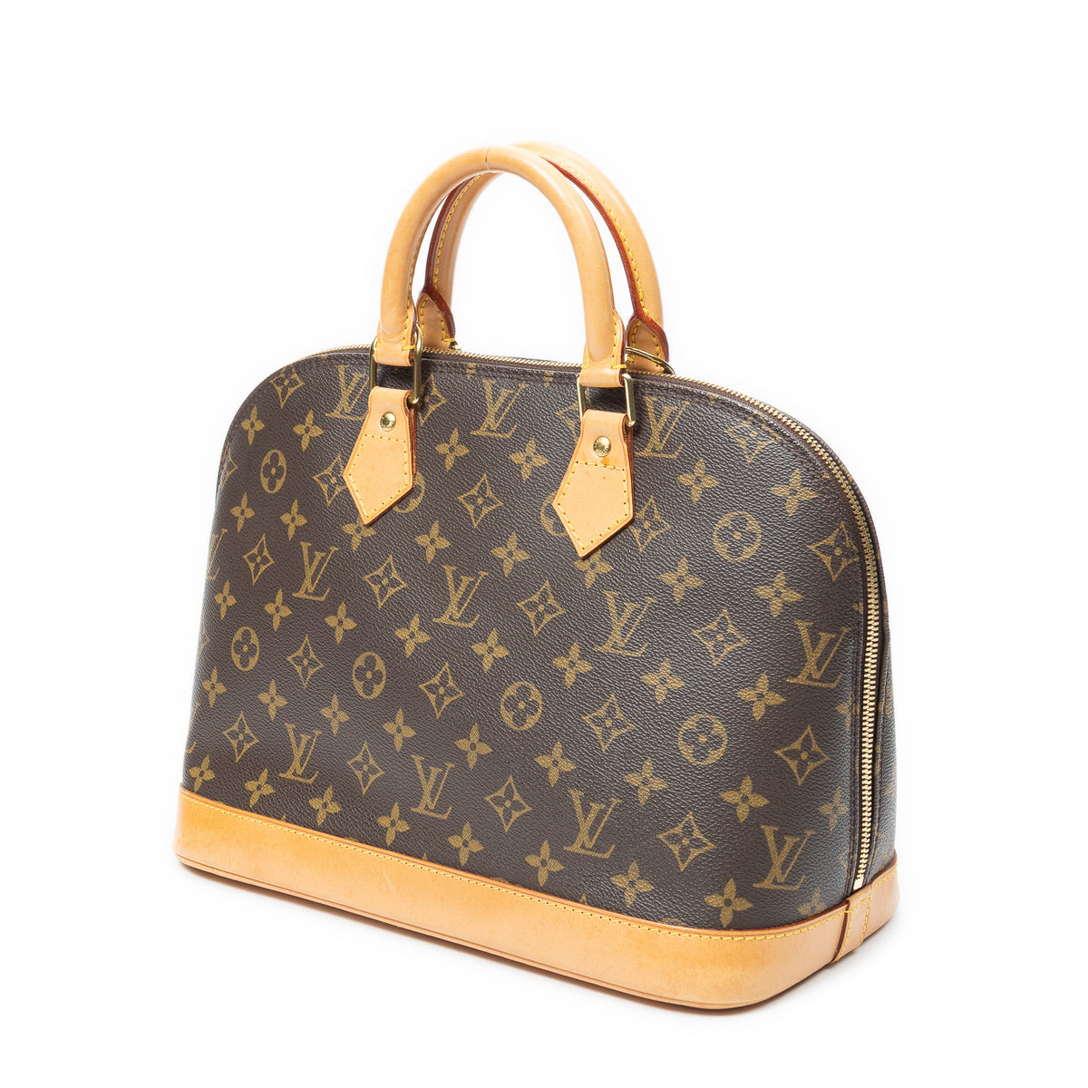Handbag Alma PM Brown Monogram Canvas