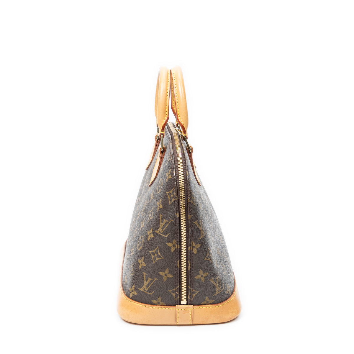 Handbag Alma PM Brown Monogram Canvas