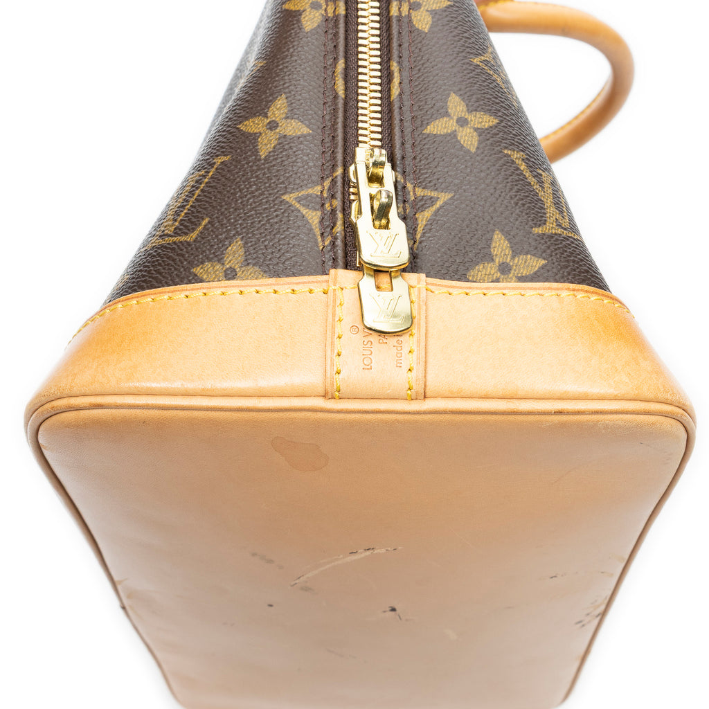 Handbag Alma PM Brown Monogram Canvas