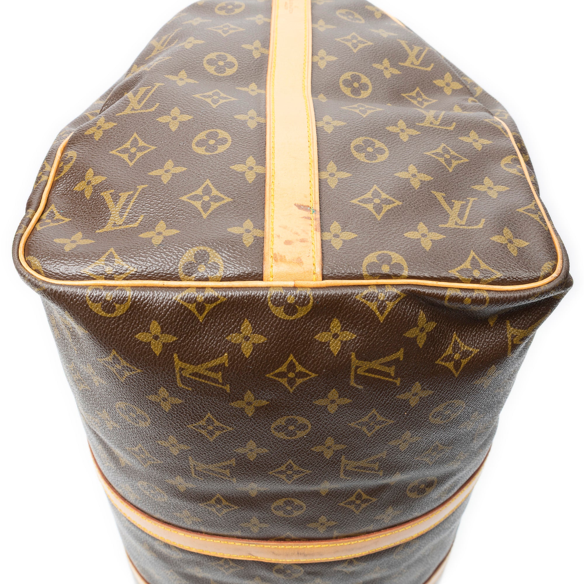 Travel Bag Keepall Bandouliere 55 Brown Monogram Canvas
