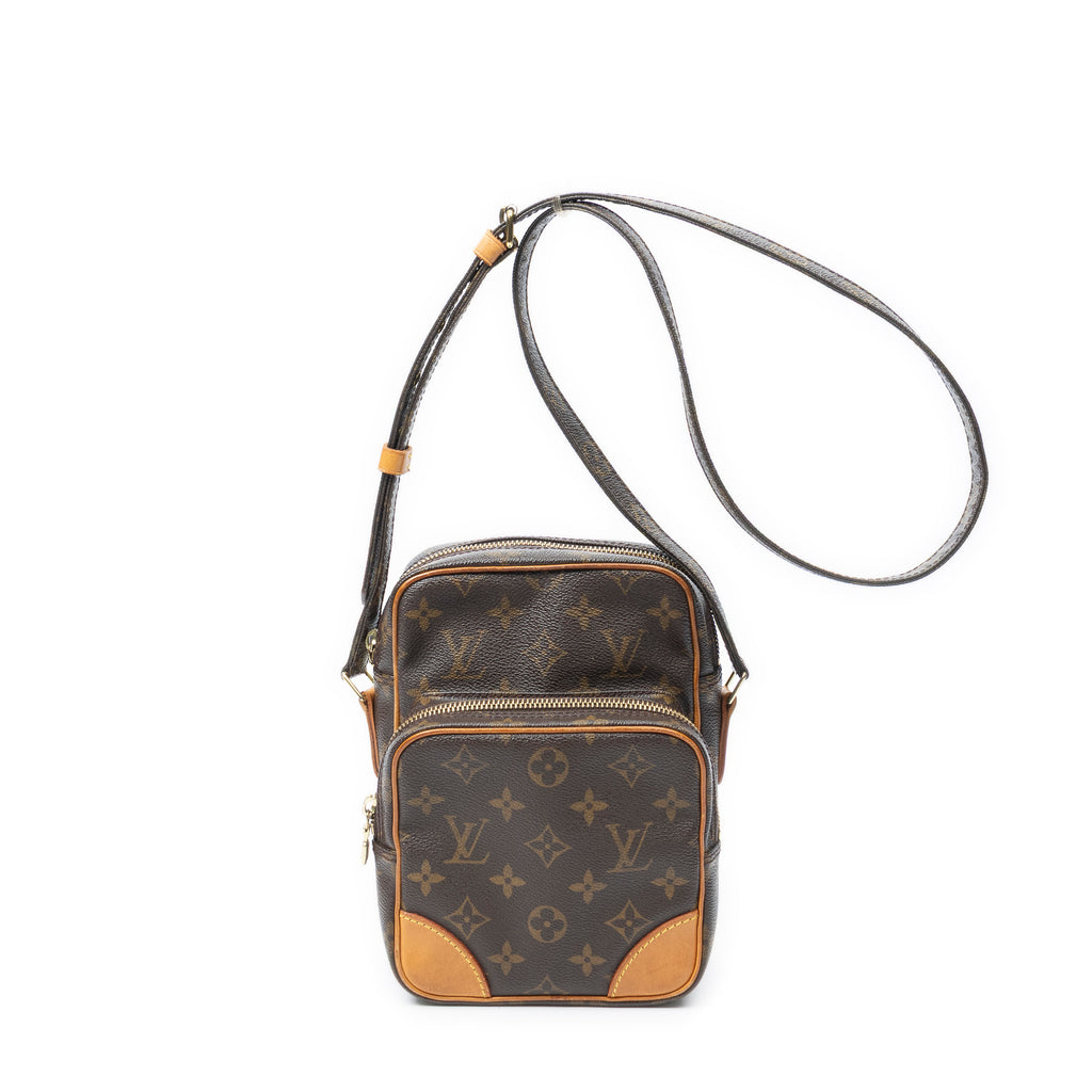 Sac bandoulière Amazone PM en toile Monogram marron