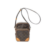 Sac bandoulière Amazone PM en toile Monogram marron