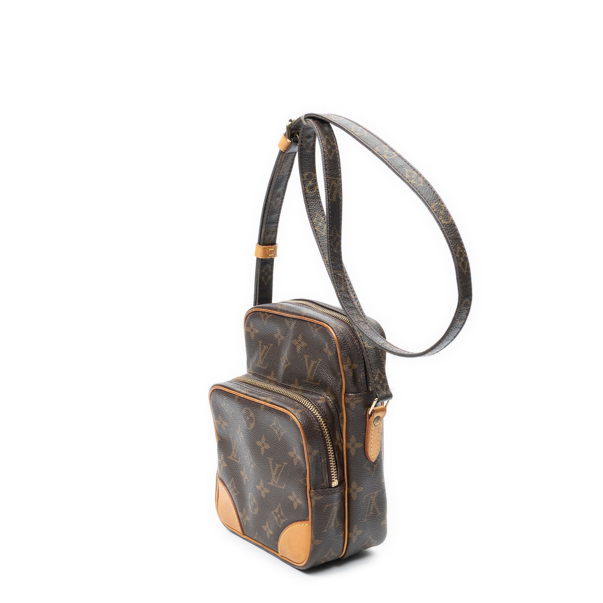 Sac bandoulière Amazone PM en toile Monogram marron