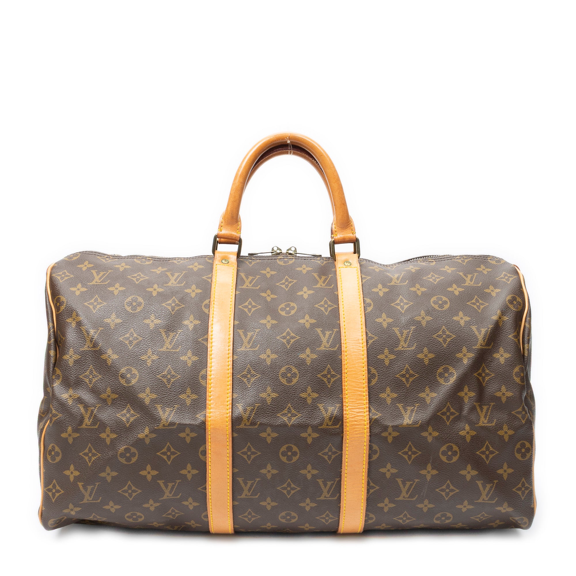 Travel Bag Keepall 50 Brown Monogram Canvas