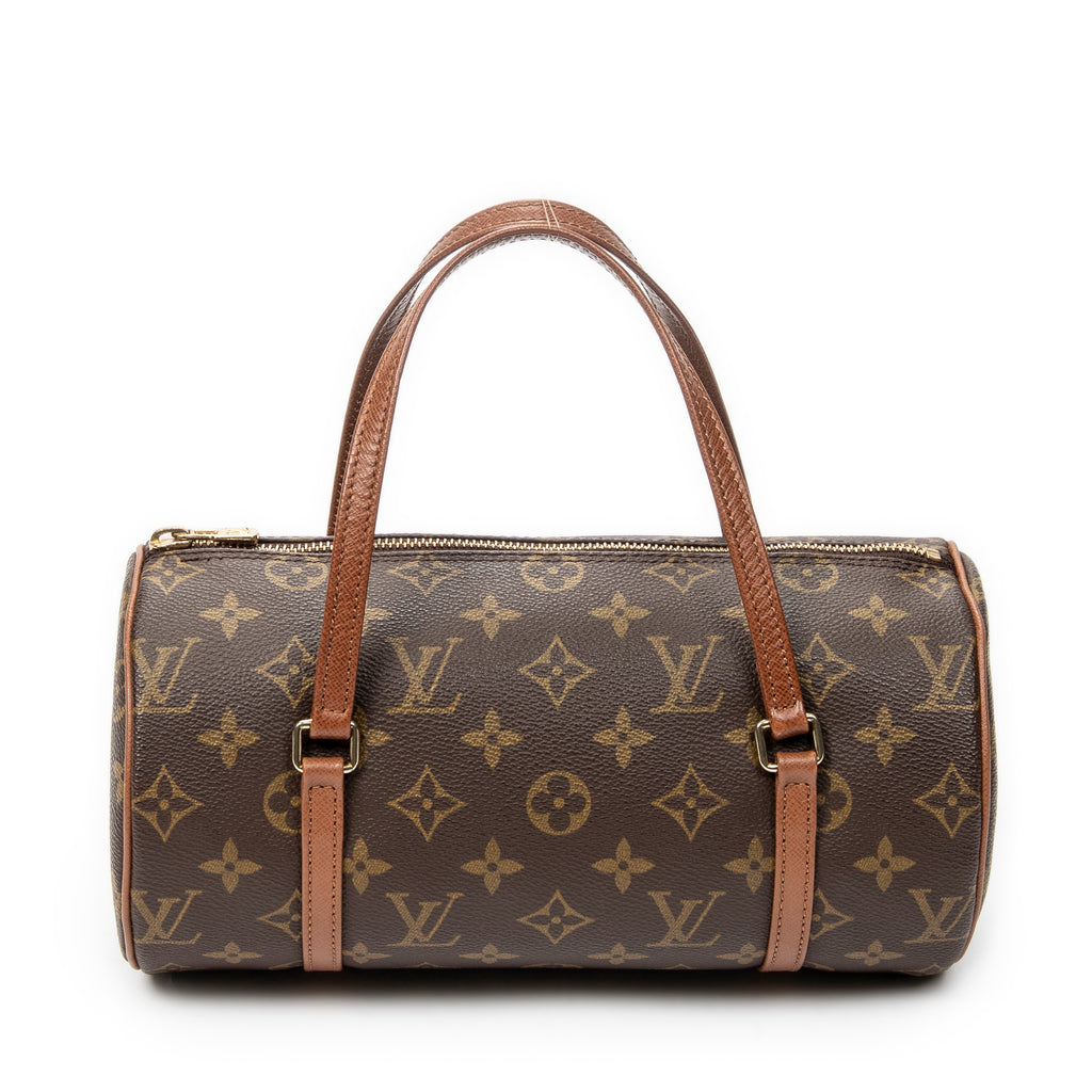 Handbag Papillon 26 Brown Monogram Canvas