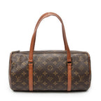 Handbag Papillon 30 Brown Monogram Canvas