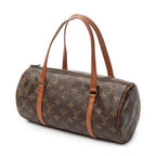 Handbag Papillon 30 Brown Monogram Canvas