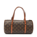 Handbag Papillon 30 Brown Monogram Canvas