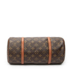 Handbag Papillon 30 Brown Monogram Canvas