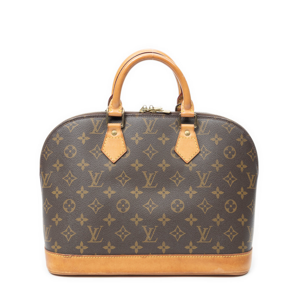 Handbag Alma PM Brown Monogram Canvas