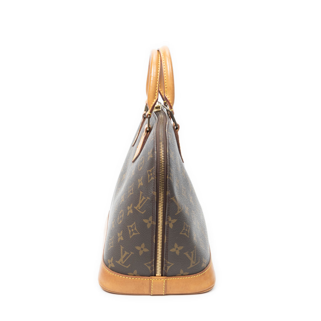 Handbag Alma PM Brown Monogram Canvas