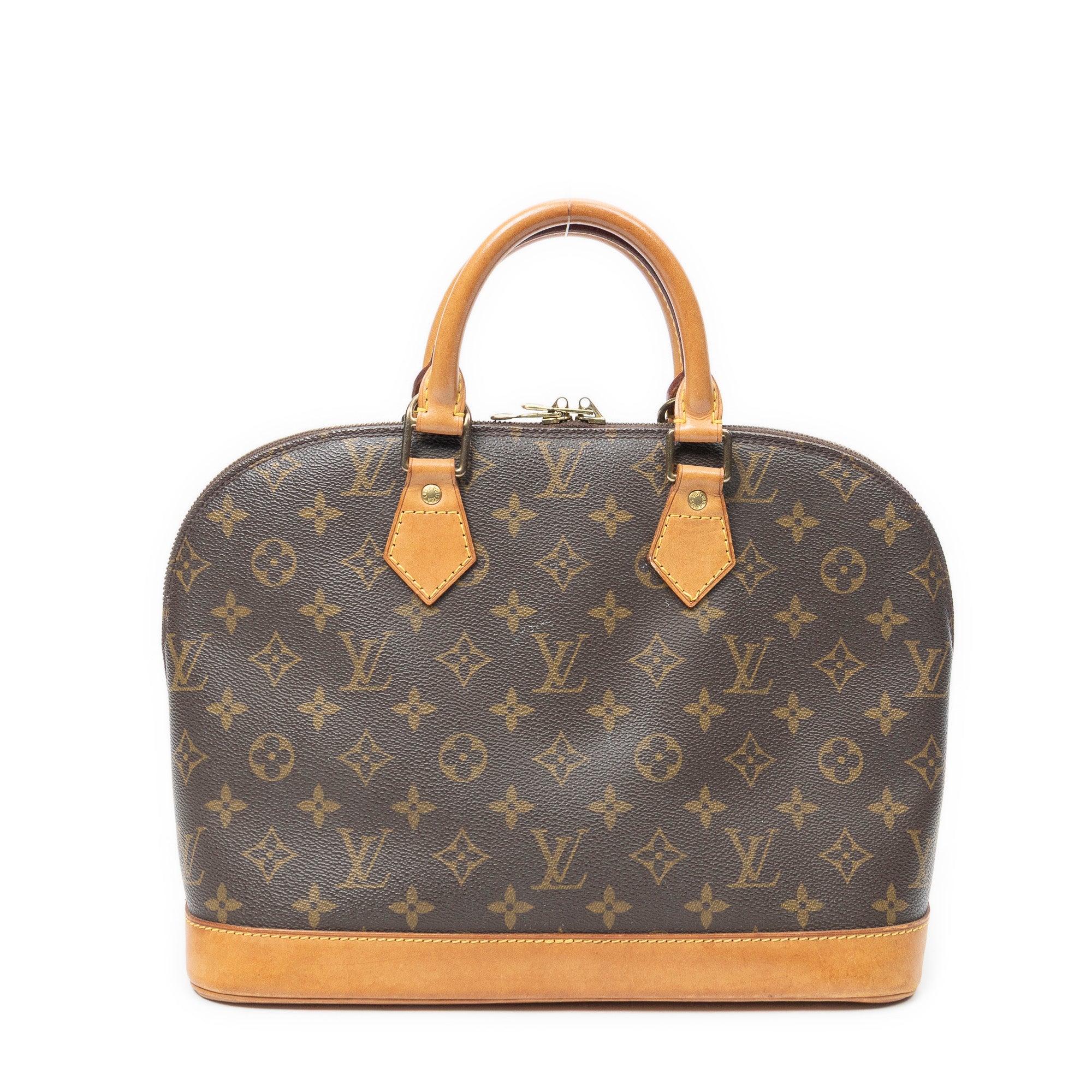 Handbag Alma PM Brown Monogram Canvas