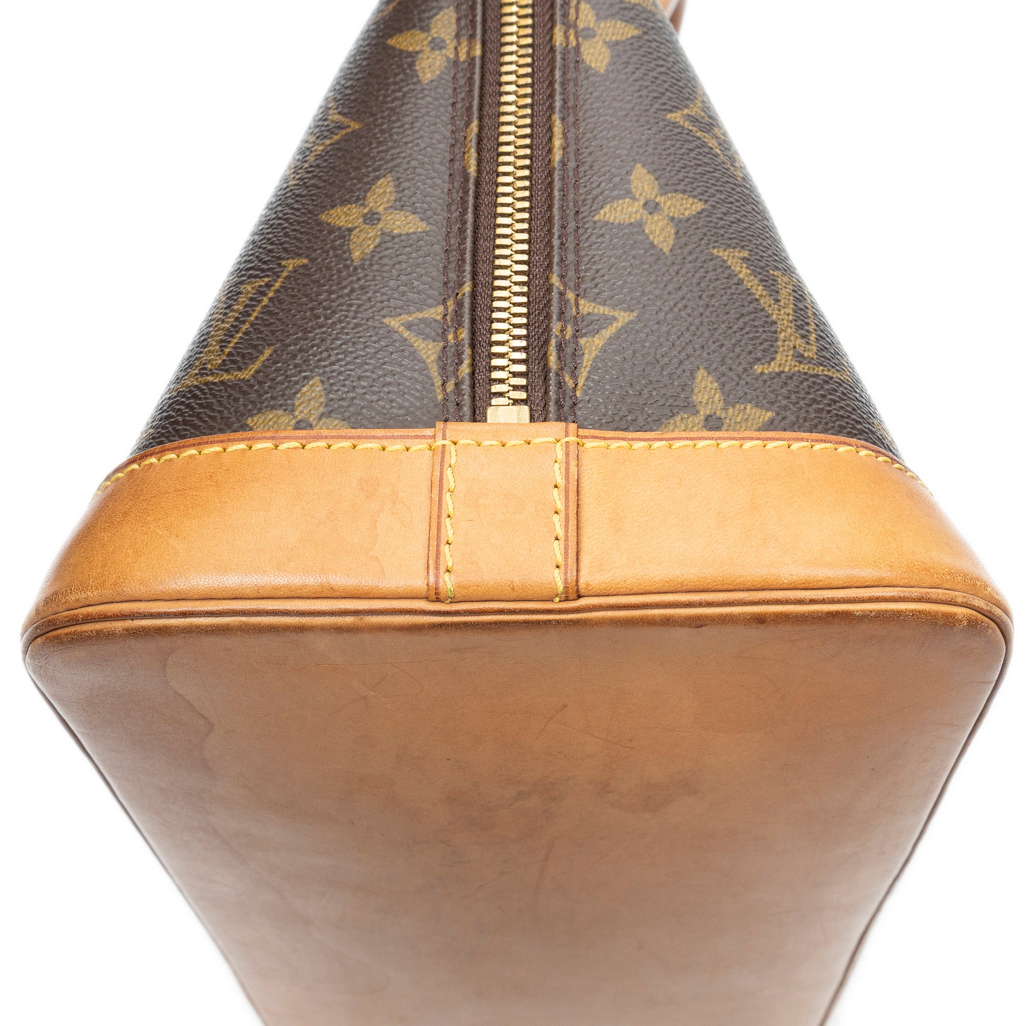 Handbag Alma PM Brown Monogram Canvas