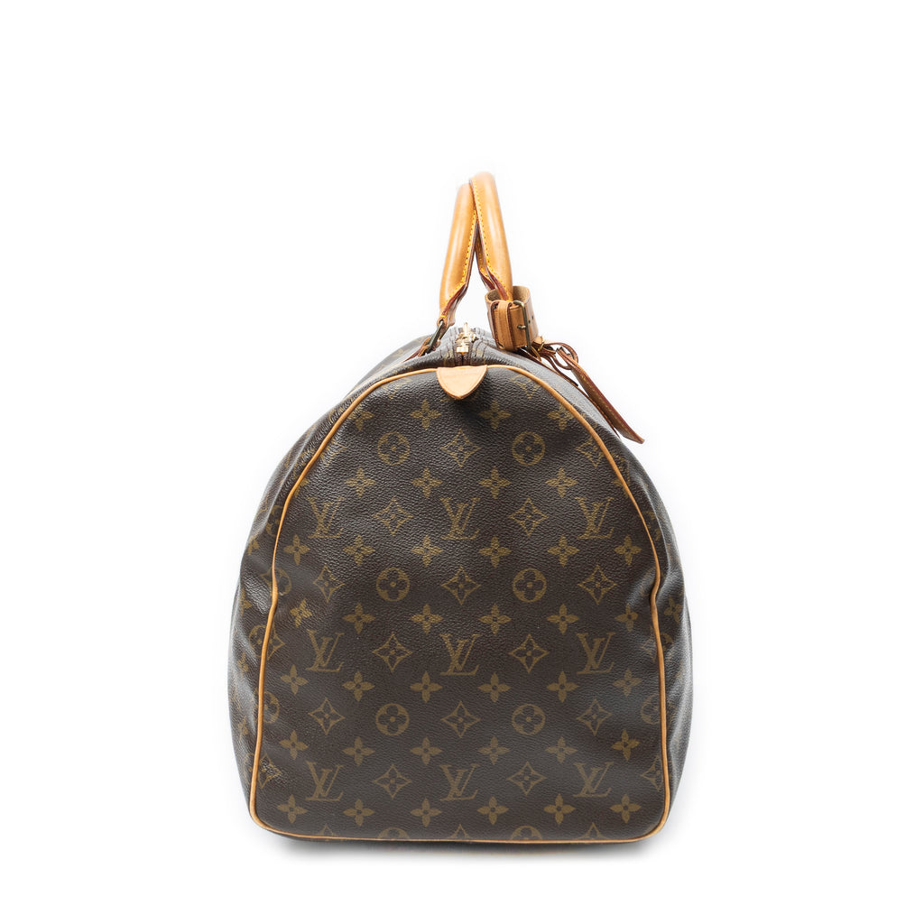 Travel Bag Keepall 55 Brown Monogram Canvas