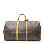 Travel Bag Keepall 55 Brown Monogram Canvas