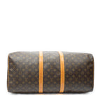 Travel Bag Keepall 55 Brown Monogram Canvas