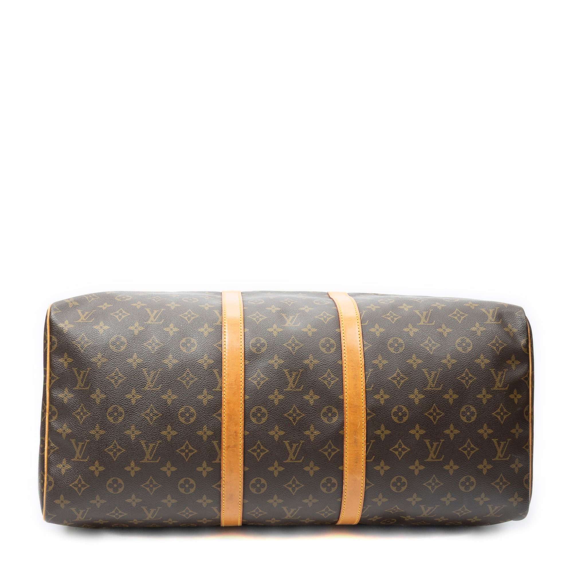 Travel Bag Keepall 55 Brown Monogram Canvas