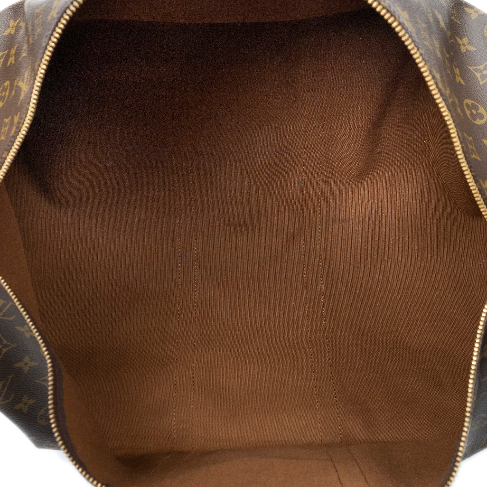 Travel Bag Keepall 55 Brown Monogram Canvas