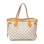 Handbag Neverfull PM Ivory Damier Azur