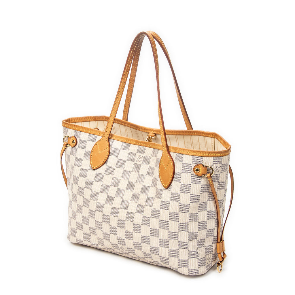 Handbag Neverfull PM Ivory Damier Azur