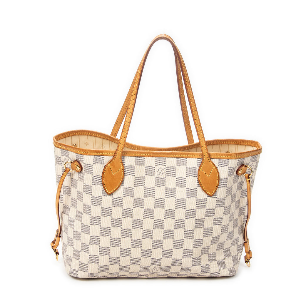Handbag Neverfull PM Ivory Damier Azur