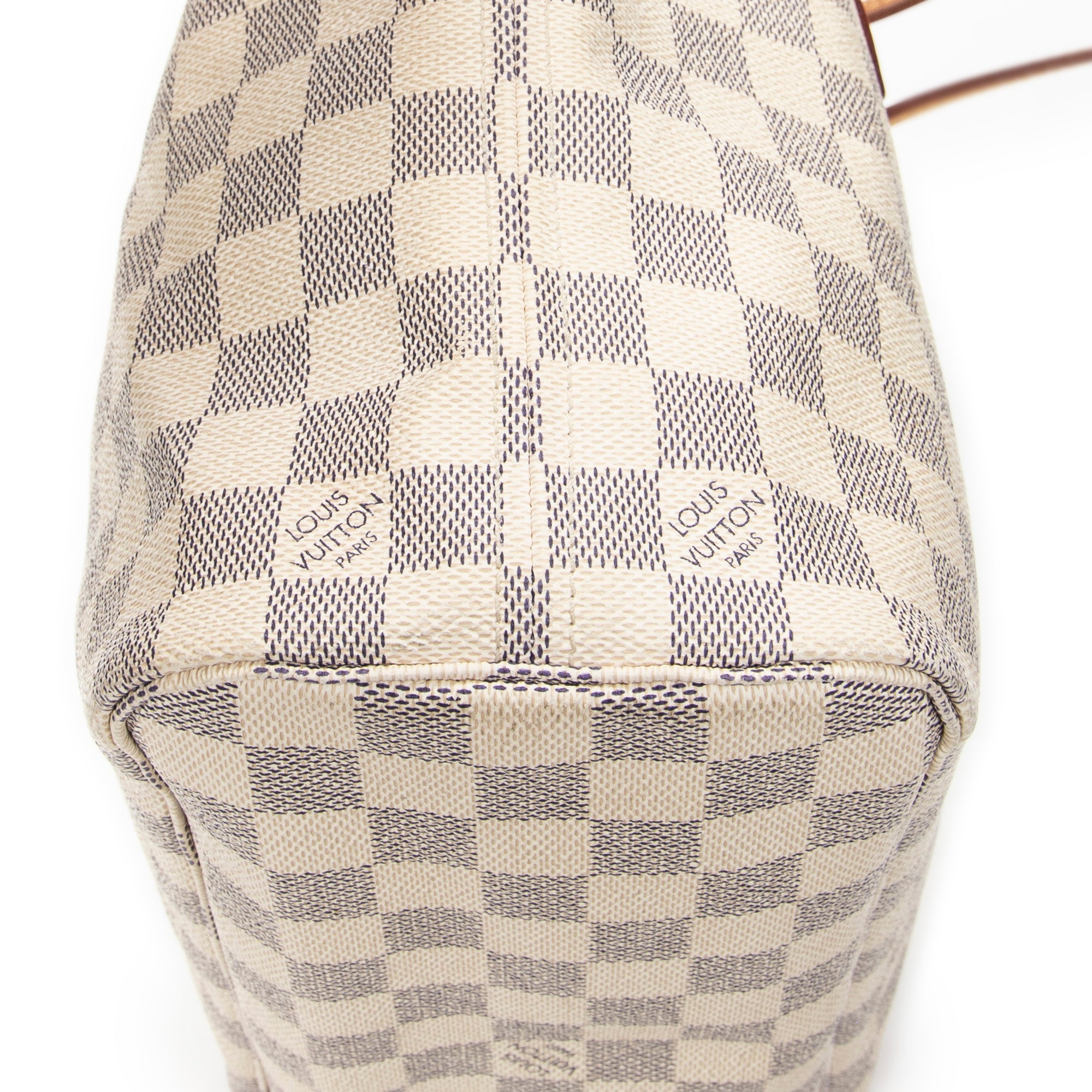 Handbag Neverfull PM Ivory Damier Azur