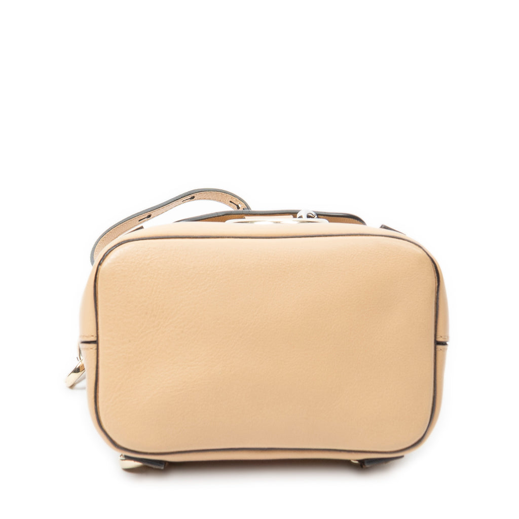 Backpack Mini Faye Backpack Beige Calfskin Leather