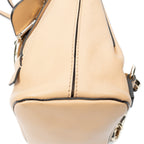 Backpack Mini Faye Backpack Beige Calfskin Leather