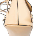 Backpack Mini Faye Backpack Beige Calfskin Leather
